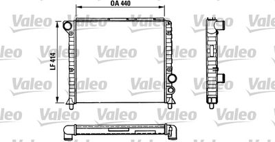 Radiator, engine cooling VALEO 811389