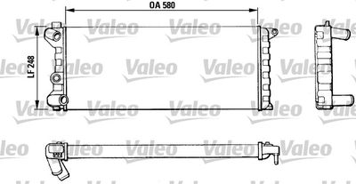 Radiator, engine cooling VALEO 811392