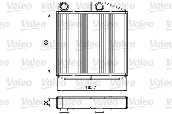 VALEO 811502 Heat Exchanger, interior heating
