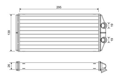 Heat Exchanger, interior heating VALEO 811504