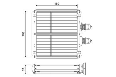 Heat Exchanger, interior heating VALEO 811508