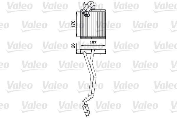 VALEO 811509 Heat Exchanger, interior heating