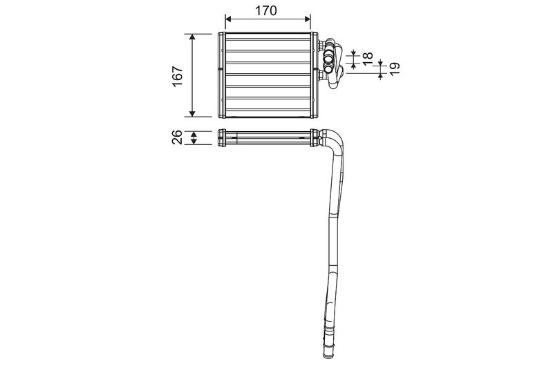 VALEO 811510 Heat Exchanger, interior heating