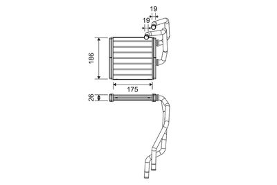 Heat Exchanger, interior heating VALEO 811511