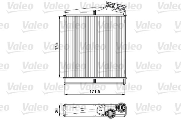 VALEO 811512 Heat Exchanger, interior heating