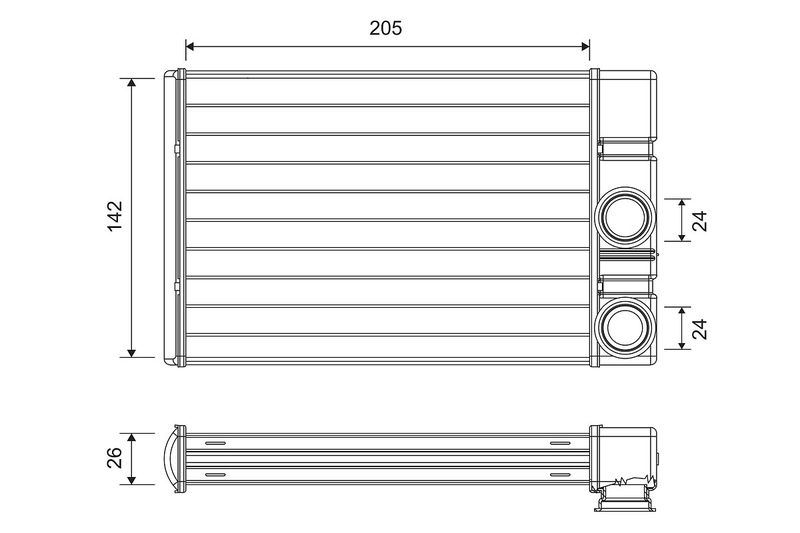 VALEO 811513 Heat Exchanger, interior heating