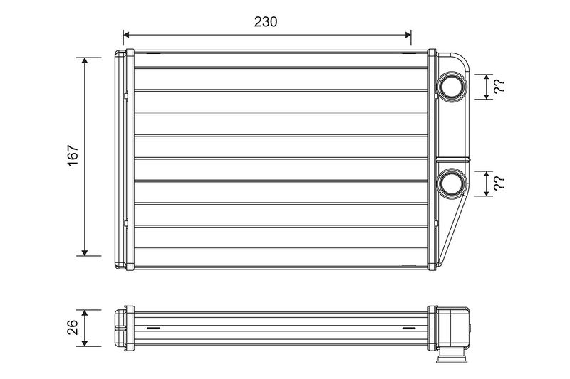 VALEO 811514 Heat Exchanger, interior heating