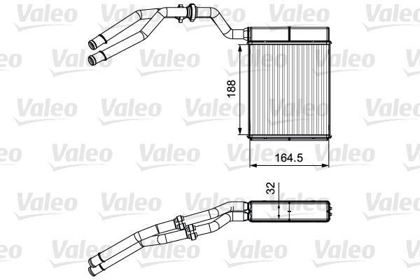 VALEO 811515 Heat Exchanger, interior heating