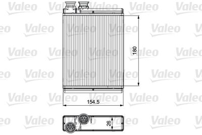 Heat Exchanger, interior heating VALEO 811517