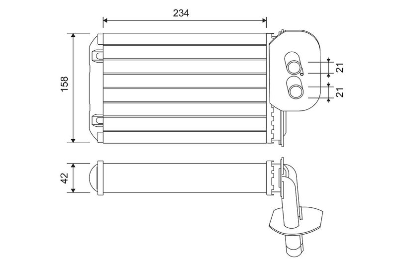 VALEO 811518 Heat Exchanger, interior heating