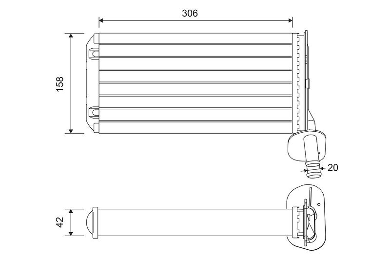 VALEO 811519 Heat Exchanger, interior heating