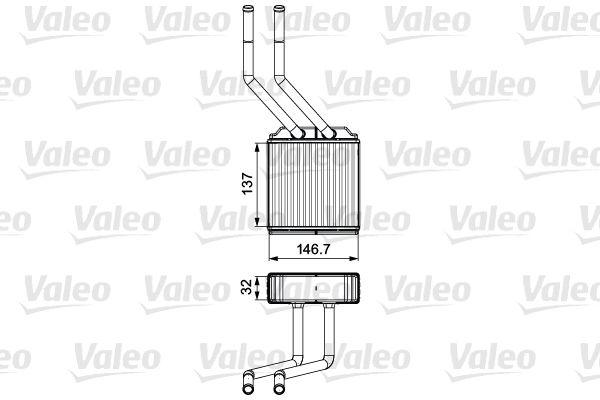 VALEO 811520 Heat Exchanger, interior heating