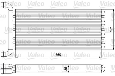 Heat Exchanger, interior heating VALEO 811521
