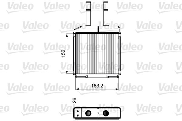 VALEO 811522 Heat Exchanger, interior heating