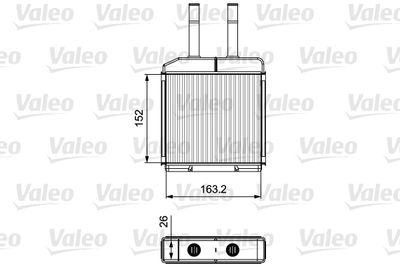 Heat Exchanger, interior heating VALEO 811522