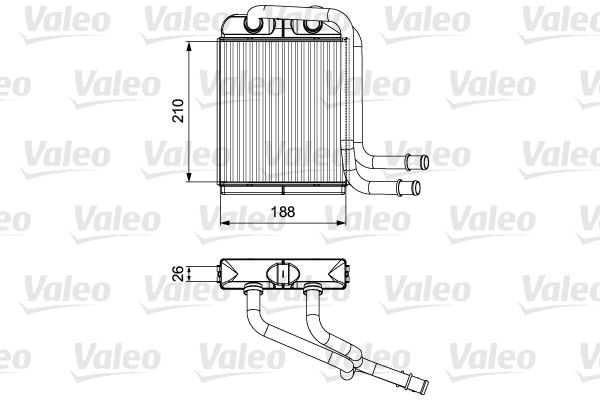 VALEO 811524 Heat Exchanger, interior heating