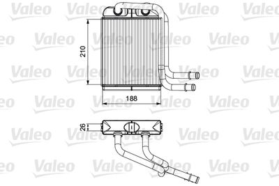 Heat Exchanger, interior heating VALEO 811524