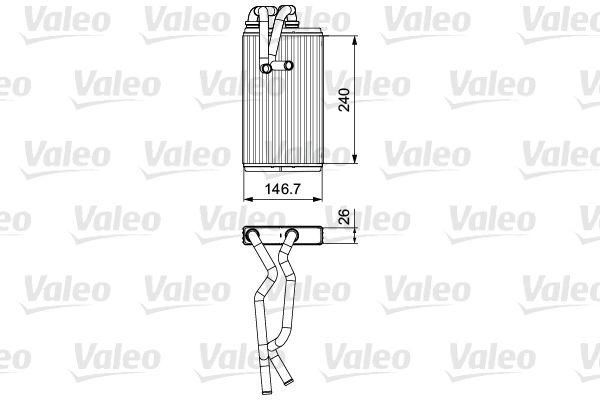 VALEO 811525 Heat Exchanger, interior heating