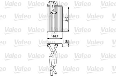 Heat Exchanger, interior heating VALEO 811525