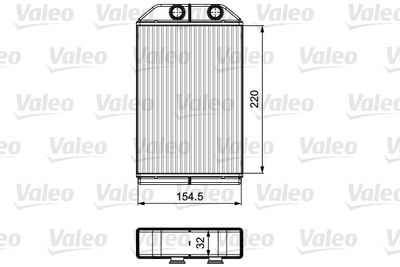 Heat Exchanger, interior heating VALEO 811529