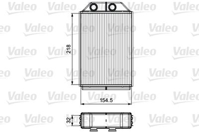 Heat Exchanger, interior heating VALEO 811530