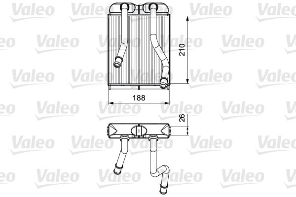 VALEO 811532 Heat Exchanger, interior heating