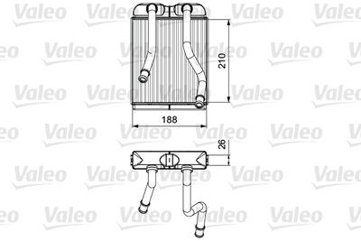 Heat Exchanger, interior heating VALEO 811532