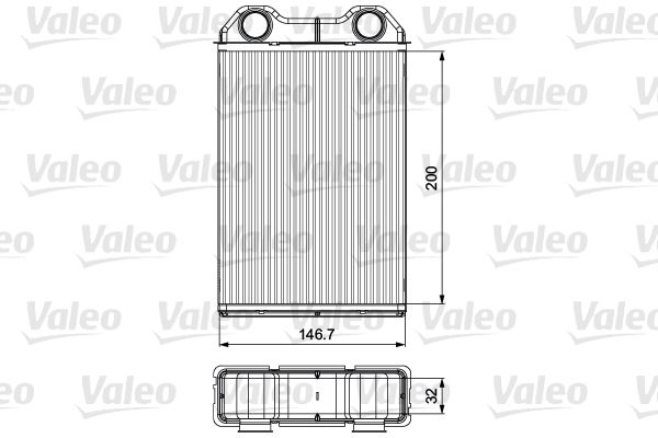 VALEO 811533 Heat Exchanger, interior heating