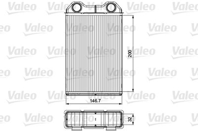 Heat Exchanger, interior heating VALEO 811533