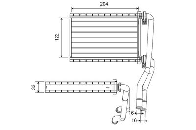 Heat Exchanger, interior heating VALEO 811535