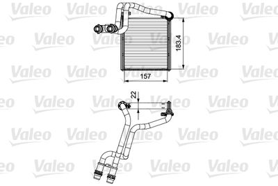 Heat Exchanger, interior heating VALEO 811536