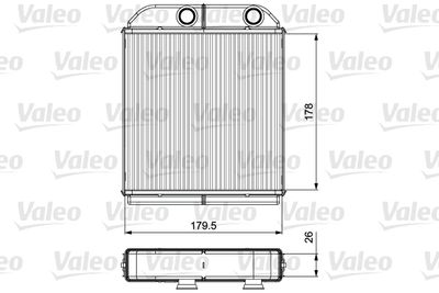 Heat Exchanger, interior heating VALEO 811538