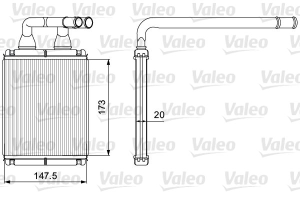 VALEO 811540 Heat Exchanger, interior heating