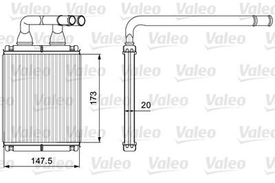 Heat Exchanger, interior heating VALEO 811540