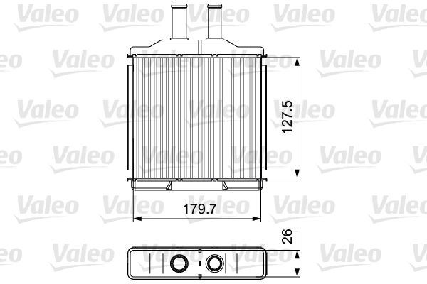 VALEO 811541 Heat Exchanger, interior heating