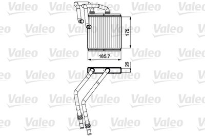 Heat Exchanger, interior heating VALEO 811544