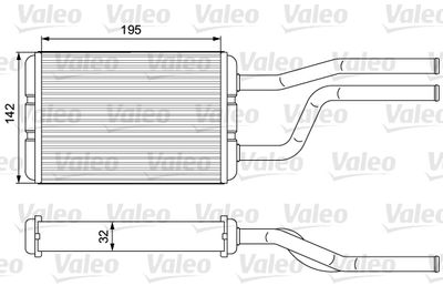 Heat Exchanger, interior heating VALEO 811545