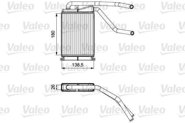 VALEO 811546 Heat Exchanger, interior heating
