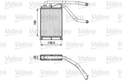 Heat Exchanger, interior heating VALEO 811546