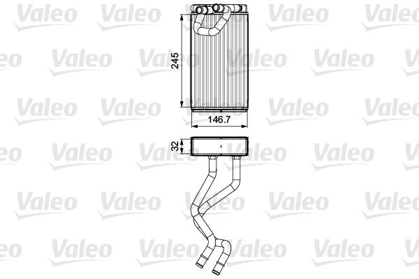 VALEO 811547 Heat Exchanger, interior heating