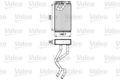 Heat Exchanger, interior heating VALEO 811547