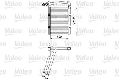 Heat Exchanger, interior heating VALEO 811548
