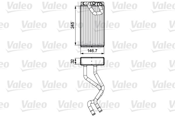VALEO 811549 Heat Exchanger, interior heating