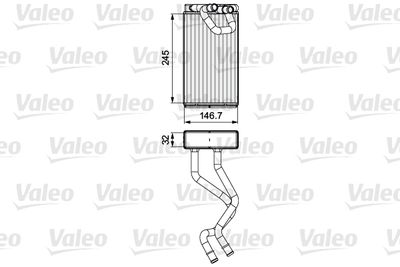 Heat Exchanger, interior heating VALEO 811549