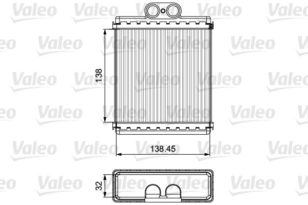 VALEO 811550 Heat Exchanger, interior heating