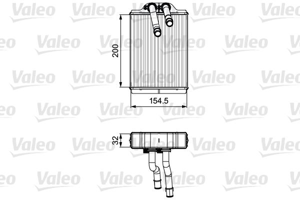 VALEO 811551 Heat Exchanger, interior heating