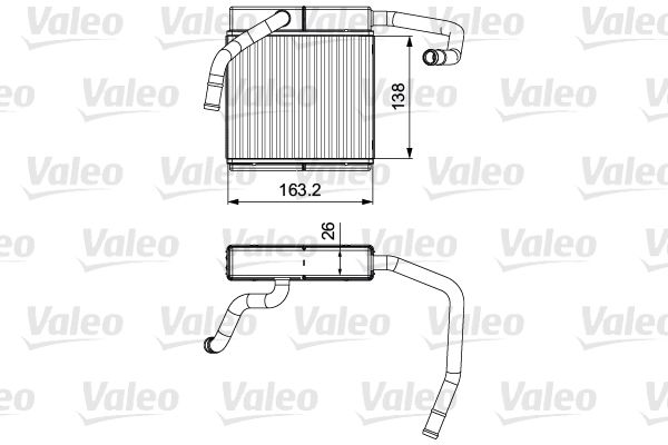 VALEO 811552 Heat Exchanger, interior heating