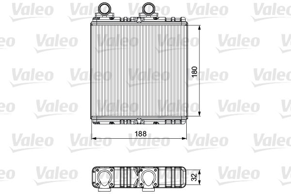 VALEO 811554 Heat Exchanger, interior heating