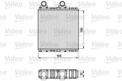 Heat Exchanger, interior heating VALEO 811554