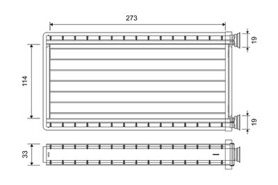 Heat Exchanger, interior heating VALEO 811556